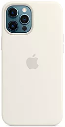 Чехол Apple Silicone Case Full with MagSafe and SplashScreen для Apple iPhone 12 Pro Max  White