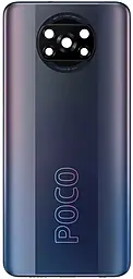 Задняя крышка корпуса Xiaomi Poco X3 Pro со стеклом камеры Phantom Black - фото Задняя крышка корпуса Xiaomi Poco X3 Pro со стеклом камеры Phantom Black