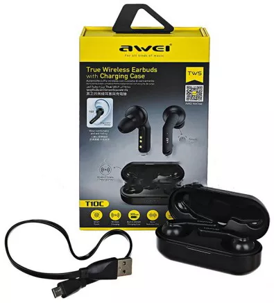 Навушники Awei T10C Black - фото 5
