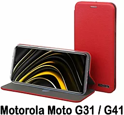 Чехол BeCover Exclusive для Motorola Moto G31, G41 Burgundy Red (707912) - миниатюра 3