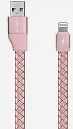 Кабель Momax USB-A - Lightning 12w 2.4a 1м cable Rose/Gold (DL2) - фото Кабель Momax USB-A - Lightning 12w 2.4a 1м cable Rose/Gold (DL2)