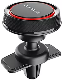 Автодержатель магнитный Borofone BH12 Journey series Magnetic Air Outlet Holder Black/Red - миниатюра 2