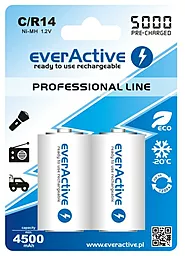 Акумулятор everActive С/HR14 4500mAh BL 2шт - фото Акумулятор everActive С/HR14 4500mAh BL 2шт