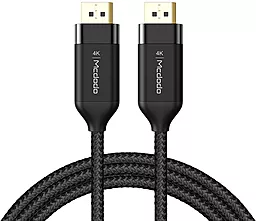 Видеокабель DisplayPort 4K 75Hz 2M Black (CA-8140) McDodo - фото Видеокабель DisplayPort 4K 75Hz 2M Black (CA-8140) McDodo