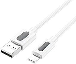 Кабель Borofone BX114 Structure USB-A - Lightning 12w 2.4a 1м cable White - фото Кабель Borofone BX114 Structure USB-A - Lightning 12w 2.4a 1м cable White