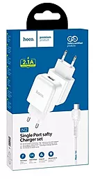 Сетевое зарядное устройство Hoco N2 2.1a home charger + micro USB cable white - миниатюра 4 Сетевое зарядное устройство Hoco N2 2.1a home charger + micro USB cable white - миниатюра 4