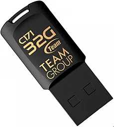 Флешка Team USB 2.0 32GB C171 (TC17132GB01) Black - миниатюра 2