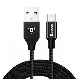 Кабель Baseus Yiven USB-A - micro USB 10w 1.5м cable Black (CAMYW-B01) - фото Кабель Baseus Yiven USB-A - micro USB 10w 1.5м cable Black (CAMYW-B01)