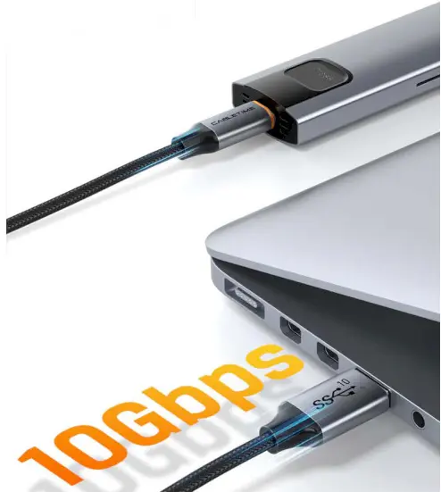 Кабель Cabletime USB3.1 - Type-C 60w 3a 1м cable Black (CA60J) - фото 3