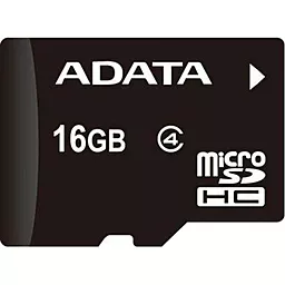 Карта памяти ADATA microSDHC 16GB Class 4 (AUSDH16GCL4-R) - фото Карта памяти ADATA microSDHC 16GB Class 4 (AUSDH16GCL4-R)