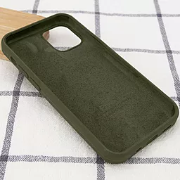 Чехол Silicone Case Full для Apple iPhone 14 Pro Max Dark Olive - миниатюра 2