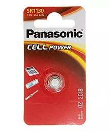 Батарейки Panasonic 390 (SR1130) 1шт - фото Батарейки Panasonic 390 (SR1130) 1шт