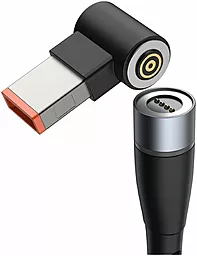 Кабель USB Baseus Zinc Magnetic Lenovo Laptop Cable Type-C to DC Square Port 100W 2м Black (CATXC-U01) - миниатюра 2