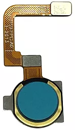 Шлейф Realme C15 / C17 со сканером отпечатка пальца, Original Marine Blue