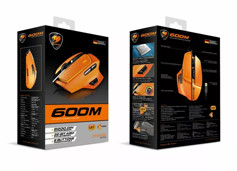 Компьютерная мышка Cougar 600M Orange - фото 8