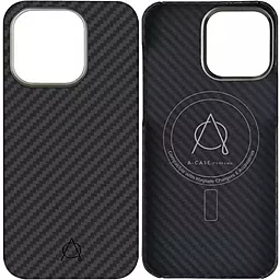 Чехол A-Case Kevlar Case для Apple iPhone 15 Pro Max Black - миниатюра 2