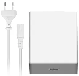 Сетевое зарядное устройство с быстрой зарядкой Macally Home Chargers 3 USB White (HOME72UC-EU) - миниатюра 4