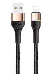 USB Кабель Usams U76 12w 2.4a 1.2m Lightning cable gold (SJ534USB02)