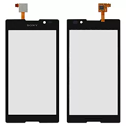 Сенсор (тачскрин) Sony Xperia C C2305 S39h Black - фото Сенсор (тачскрин) Sony Xperia C C2305 S39h Black