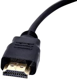 Відео перехідник (адаптер) 1TOUCH HDMI M - VGA F з кабелем аудіо 3.5мм чорний - мініатюра 5