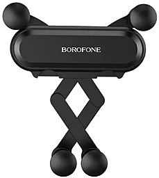 Держатель Borofone BH19 Eddie Air Outlet Black - фото Держатель Borofone BH19 Eddie Air Outlet Black