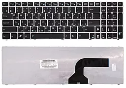 Клавіатура для ноутбуку Asus G51/G53/K52/N50/X61/F50/W90 Silver frame
