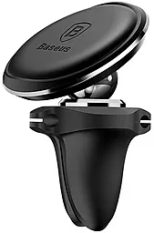 Автотримач магнітний Baseus Small Ears Series Magnetic Car Air Vent Mount with Cable Clip Black (SUGX-A01)