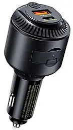 Автомобильное зарядное устройство Remax RCC353 Yatoy Series 60w PD/QC4.0 USB-C/USB-A ports car charger black - фото Автомобильное зарядное устройство Remax RCC353 Yatoy Series 60w PD/QC4.0 USB-C/USB-A ports car charger black