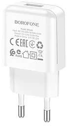 Сетевое зарядное устройство Borofone BA64A 2.1a home ports white - фото Сетевое зарядное устройство Borofone BA64A 2.1a home ports white