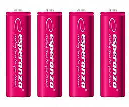 Акумулятор Esperanza AA / R6 Ni-MH 2000mAh (EZA104R) 4шт Red 1.2 V