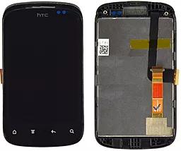 Дисплей HTC Explorer (A310e) с тачскрином и рамкой, оригинал, Black - фото Дисплей HTC Explorer (A310e) с тачскрином и рамкой, оригинал, Black