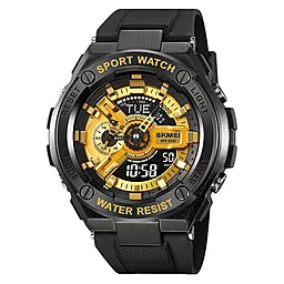 Часы наручные SKMEI 2101BKGD Black-Gold - фото Часы наручные SKMEI 2101BKGD Black-Gold