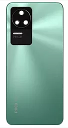 Задняя крышка корпуса Xiaomi Redmi K40S / Poco F4 со стеклом камеры (64MP) c логотипом "POCO" Nebula Green - фото Задняя крышка корпуса Xiaomi Redmi K40S / Poco F4 со стеклом камеры (64MP) c логотипом "POCO" Nebula Green