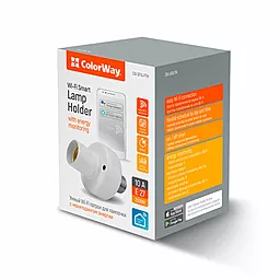 Розумний Wi-Fi адаптер ColorWay для лампочки (патрон) E27 - мініатюра 5