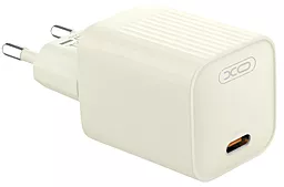 Мережевий зарядний пристрій XO L146 20w PPS PD USB-C ports charger beige - фото Мережевий зарядний пристрій XO L146 20w PPS PD USB-C ports charger beige