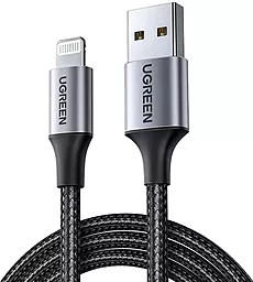 Кабель UGreen US199 USB-A - Lightning 12w 2.4a 1м cable Black (60156) - фото Кабель UGreen US199 USB-A - Lightning 12w 2.4a 1м cable Black (60156)