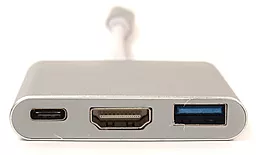 Мультипортовий Type-C хаб PowerPlant USB-C -> HDMI/USB Multiport Adapter для MacBook 12, 0.15m (KD00AS1306) - мініатюра 2