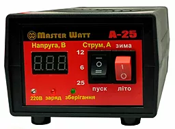 Зарядное устройство MasterWatt А-25 12V 30-300Ah MF WET AGM GEL CA/CA 160-240V 25А (MW-AZU12-A25)