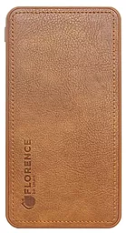 Повербанк Florence Leather 10000 mAh Brown (FL-3024-N)
