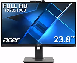 Монітор Acer B247YDbmiprczx (UM.QB7EE.D01) - фото Монітор Acer B247YDbmiprczx (UM.QB7EE.D01)