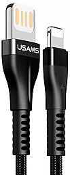 Кабель Usams U33 Ultra-thin Reversible USB-A - Lightning 10w 1.2м cable Black - фото Кабель Usams U33 Ultra-thin Reversible USB-A - Lightning 10w 1.2м cable Black