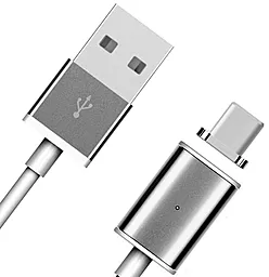 Магнітний кабель Magic Magnet Clip-On USB Type-C Cable Black - мініатюра 2