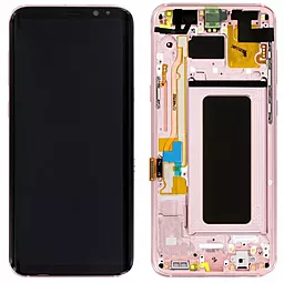 Дисплей Samsung Galaxy S8 Plus G955 з тачскріном і рамкою, сервісний оригінал, Pink