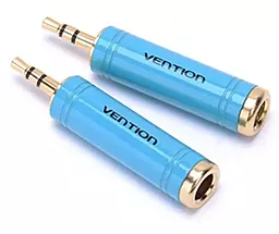 Аудио переходник Vention Jack 6.35 mm - mini Jack 3.5 mm M/F blue (VAB-S04-L) - миниатюра 3