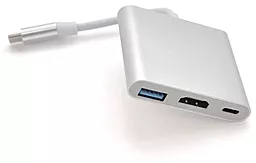 Мультипортовый USB Type-C хаб Voltronic 3-in-1 grey (YT-C-T-C(M)/HDMI(F)/USB3/13948) - миниатюра 2