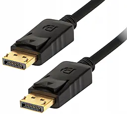 Видеокабель DisplayPort v1.2 4k 60hz 1m black EasyLife - фото Видеокабель DisplayPort v1.2 4k 60hz 1m black EasyLife