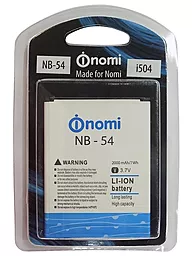 Аккумулятор Nomi i504 Dream / NB-54 (2000 mAh) 12 мес. гарантии - миниатюра 4