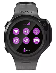 Смарт-часы ELARI KidPhone 4G Round Black (KP-4GRD-B) - миниатюра 2