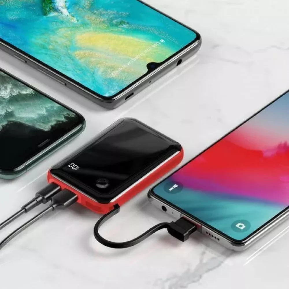 Повербанк Baseus Mini S 10000mAh Red (PPXF-E09) - фото 3