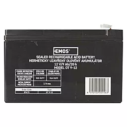 Аккумуляторная батарея Emos 12V 9Ah AGM (B9675 / FAST.6.3 MM)